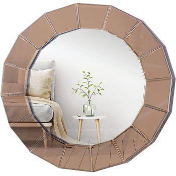 Beauty Salon Colored Round Frameless Makeup Mirror